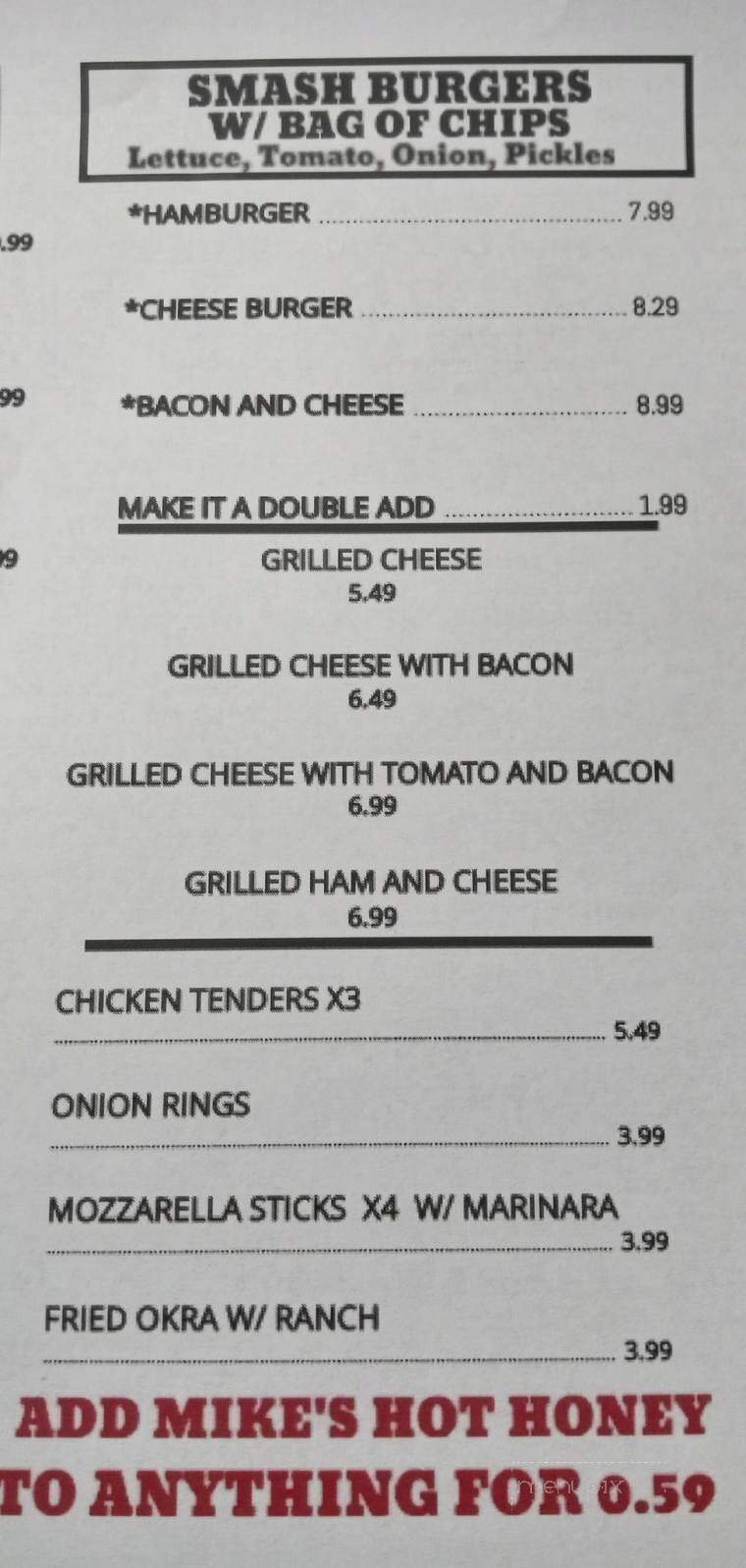 What's The Scoop - Beverly Hills, FL menu_pic