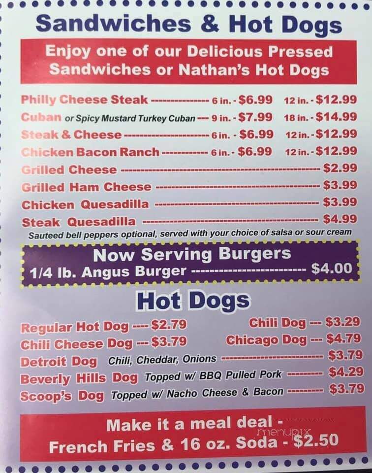 What's The Scoop - Beverly Hills, FL menu_pic