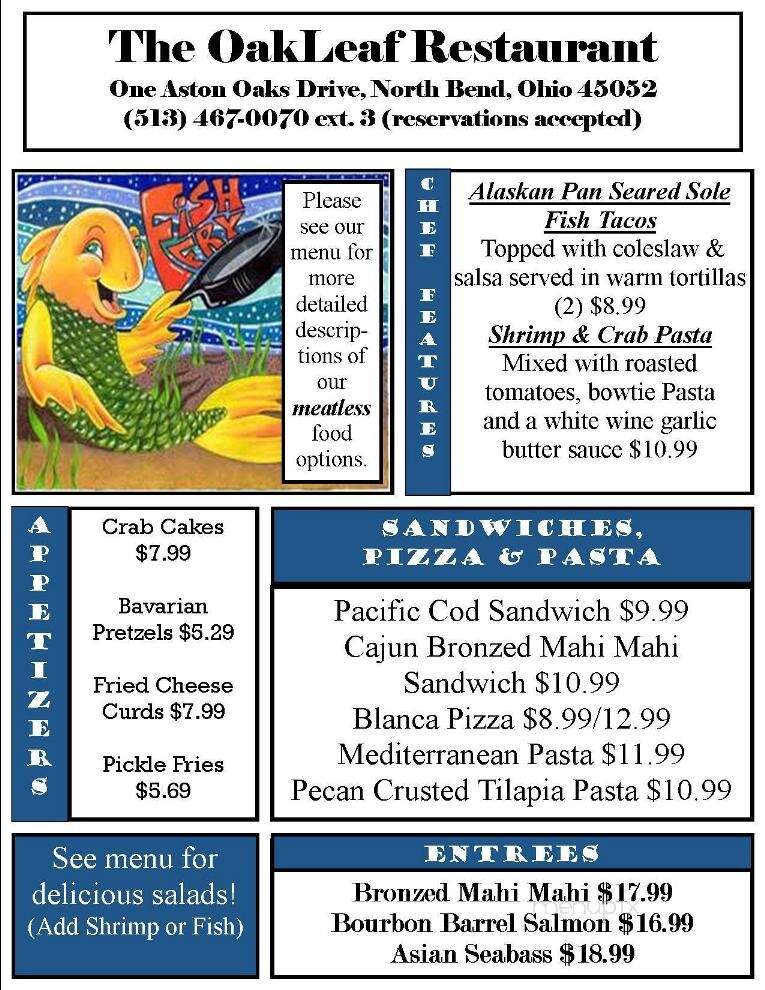 Aston Oaks - The Oak Leaf - North Bend, OH menu_pic