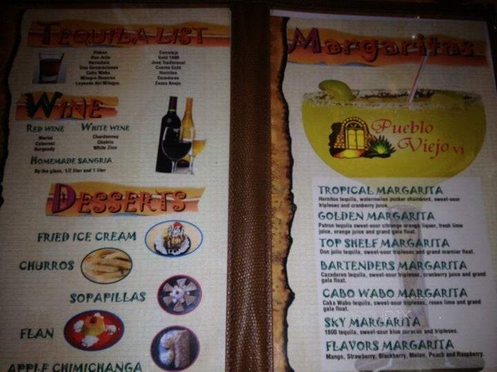 Pueblo Viejo - Okeechobee, FL menu_pic