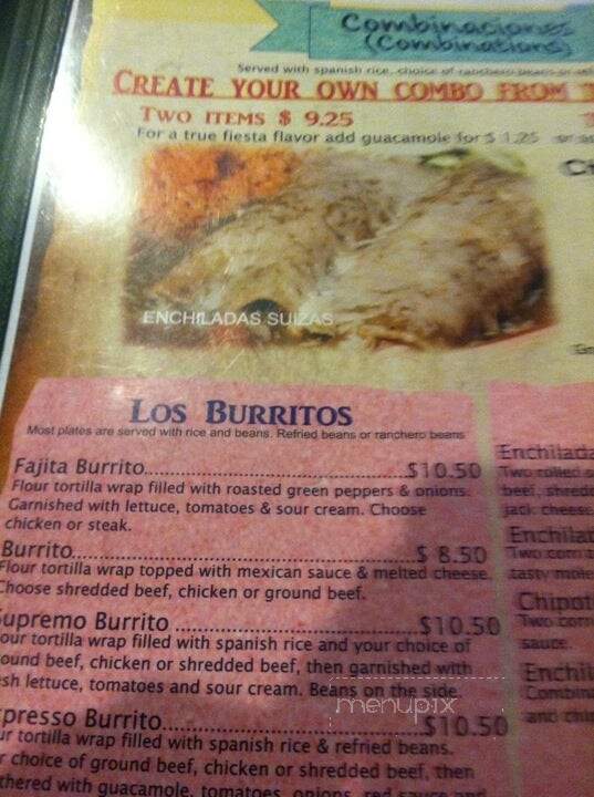 Pueblo Viejo - Okeechobee, FL menu_pic