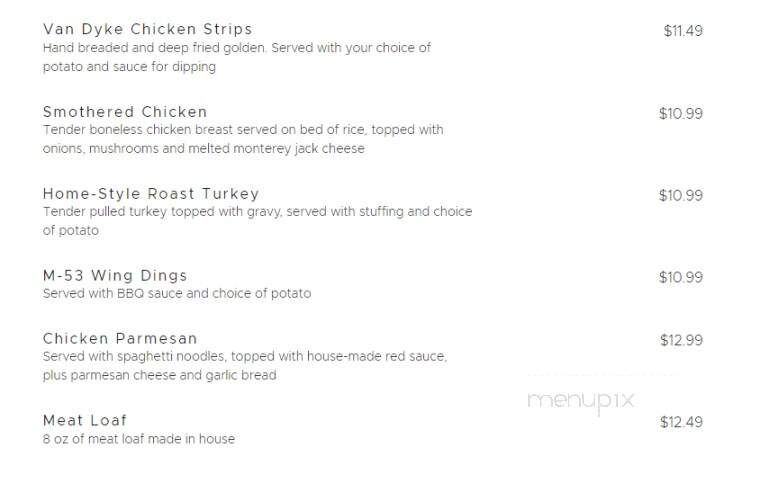 Peppermill Restaurant - Bad Axe, MI menu_pic