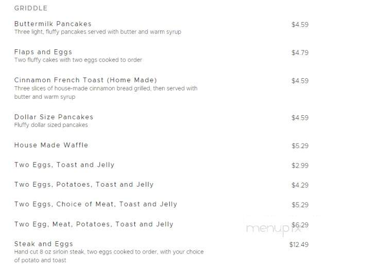 Peppermill Restaurant - Bad Axe, MI menu_pic