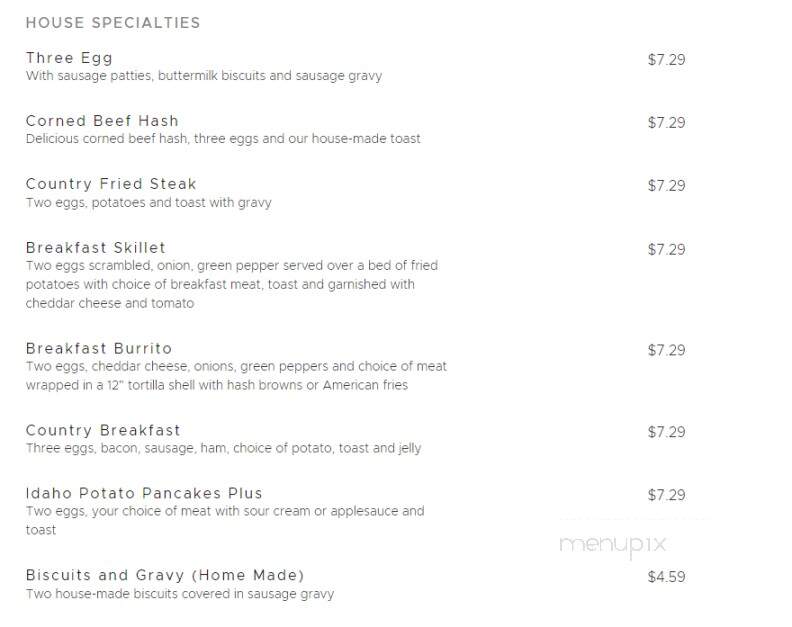 Peppermill Restaurant - Bad Axe, MI menu_pic