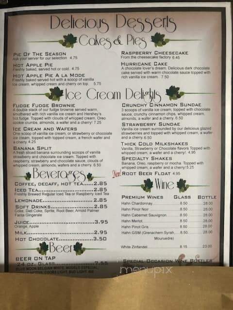 Windmill Restaurant - Soledad, CA menu_pic
