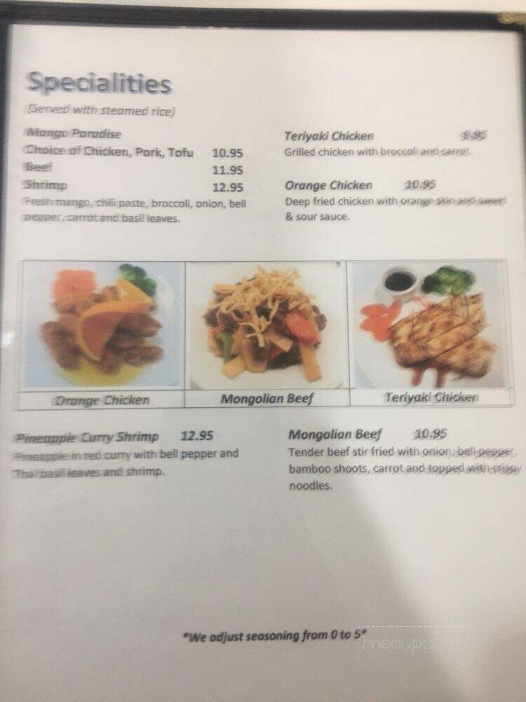 Chao Praya Thai Food - Lake Havasu City, AZ menu_pic