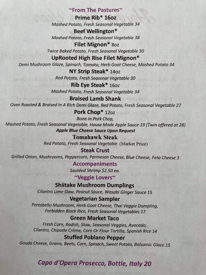 Uprooted - McHenry, IL menu_pic