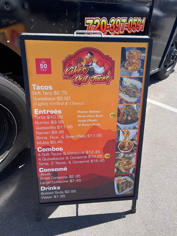Kike's Red Tacos - Denver, CO menu_pic