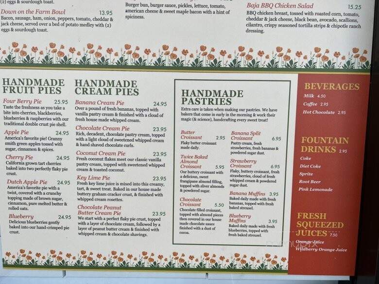 Emma's Baker and Cafe - Salinas, CA menu_pic