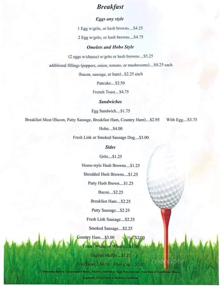 Lane Tree Grill - Goldsboro, NC menu_pic