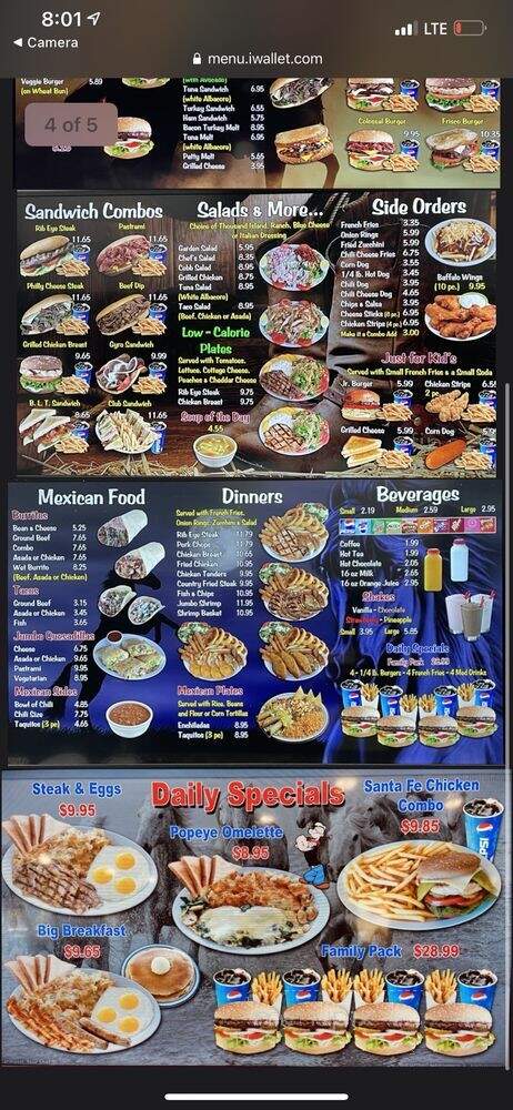 Rodeo Burger - Norco, CA menu_pic