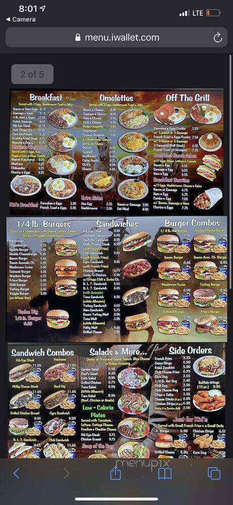 Rodeo Burger - Norco, CA menu_pic