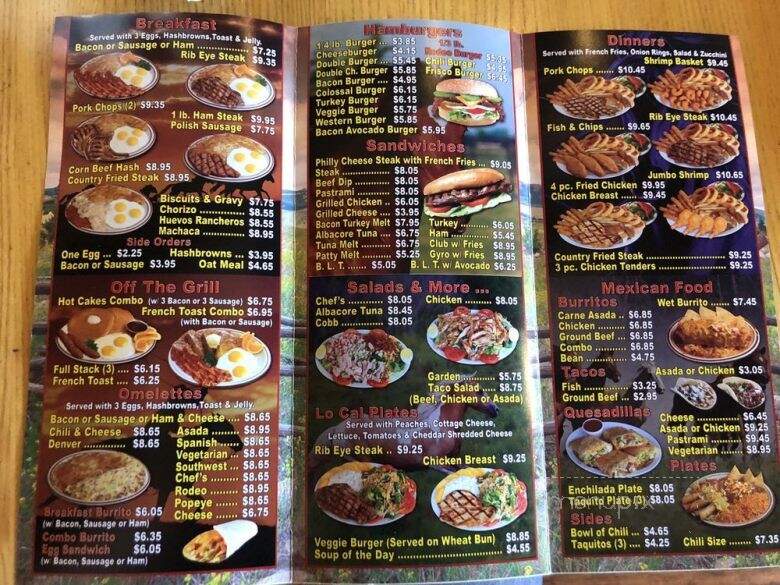 Rodeo Burger - Norco, CA menu_pic
