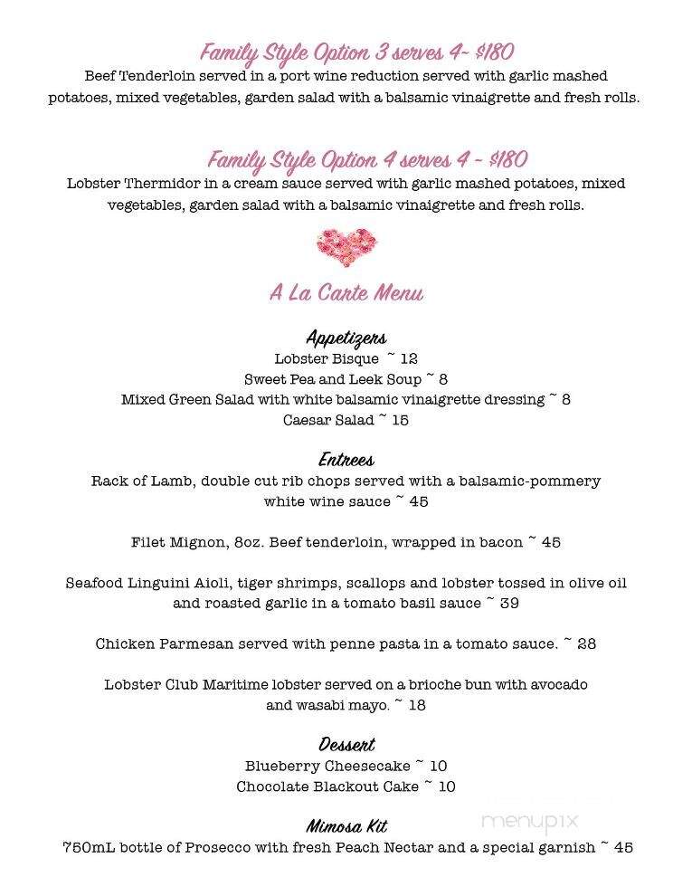 The School Fine Dining - Markham, ON menu_pic