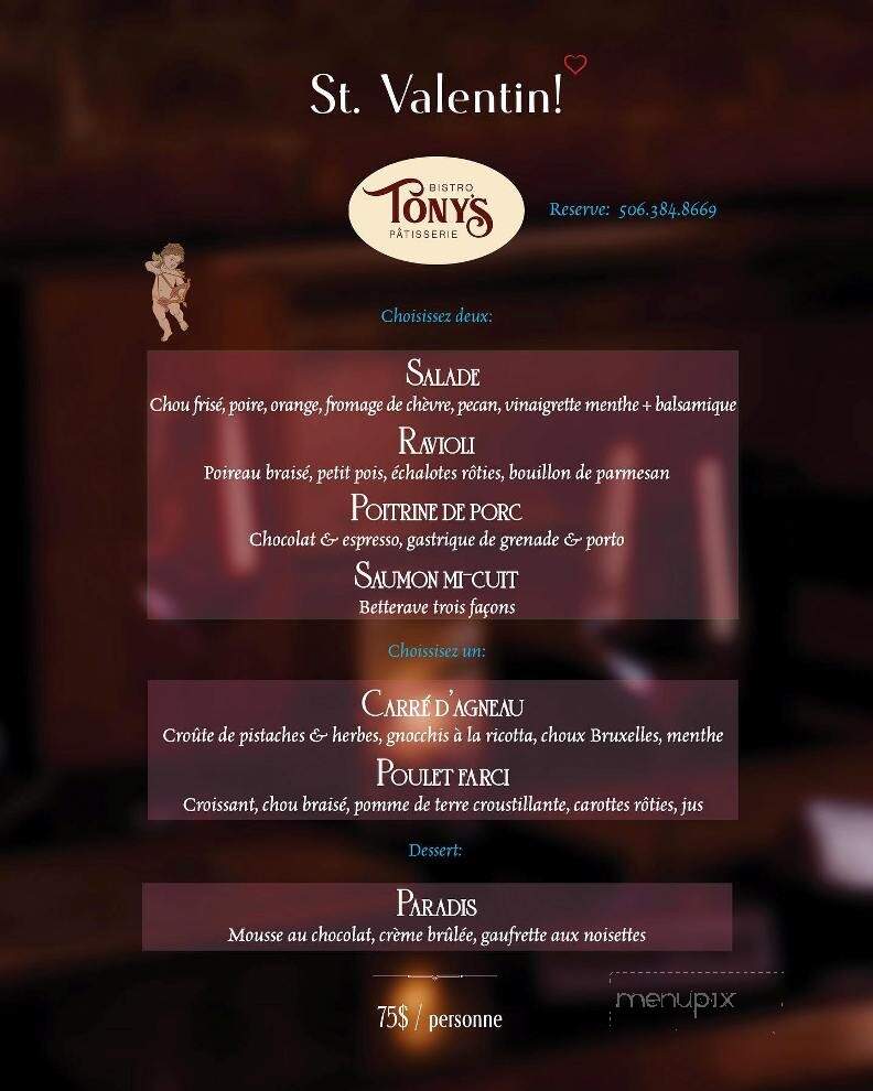 Tony's Bistro & Patisserie - Moncton, NB