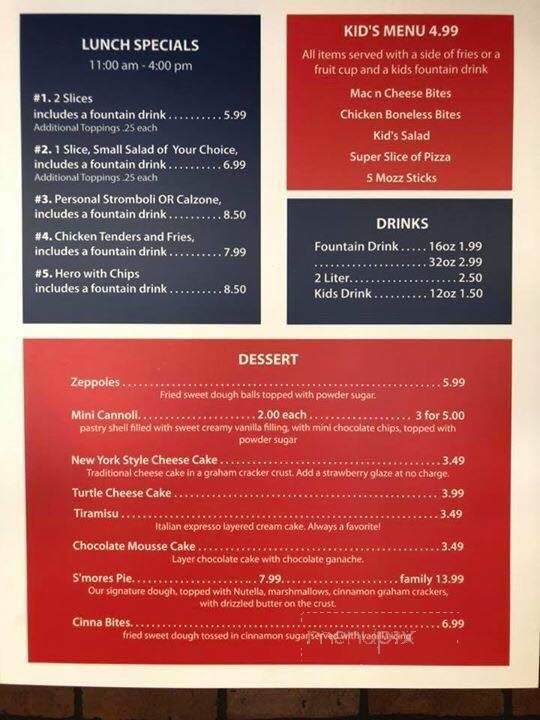 Caputo's Pizza Company - Cherryville, NC menu_pic
