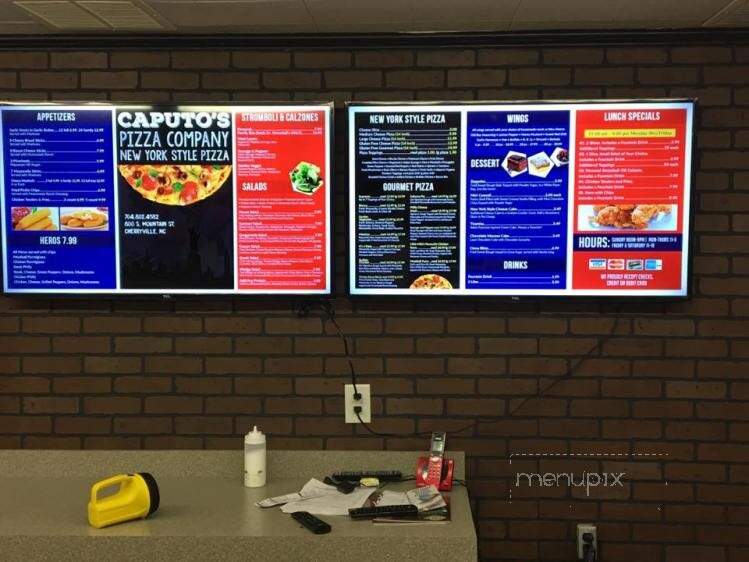 Caputo's Pizza Company - Cherryville, NC menu_pic