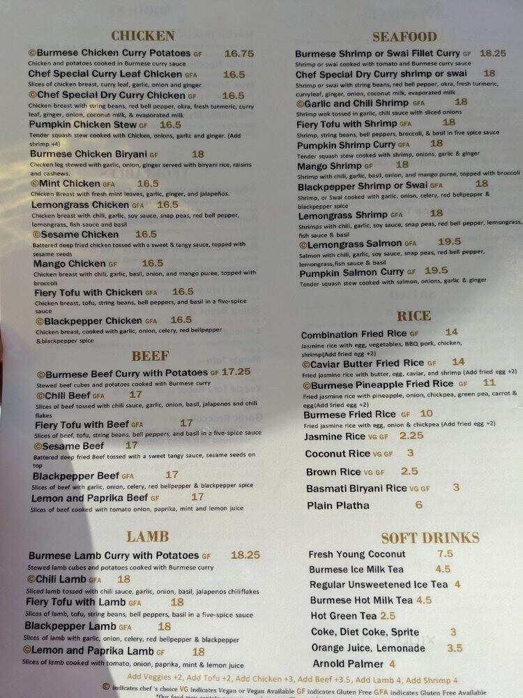 Burma Eat - Davis, CA menu_pic