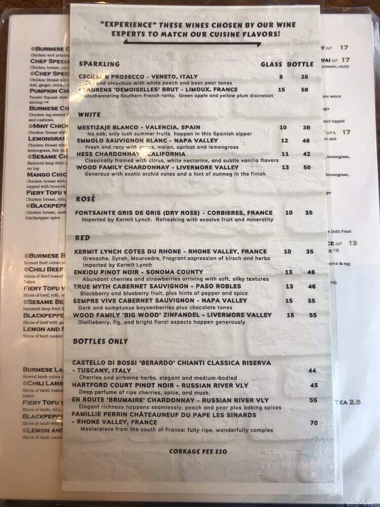 Burma Eat - Davis, CA menu_pic