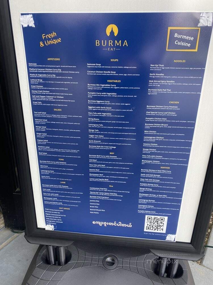 Burma Eat - Davis, CA menu_pic