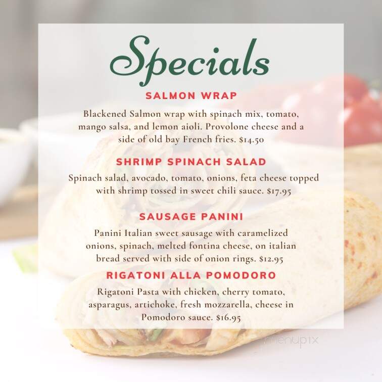 Pomodoro Pizza & Italian Restaurant - Downingtown, PA menu_pic