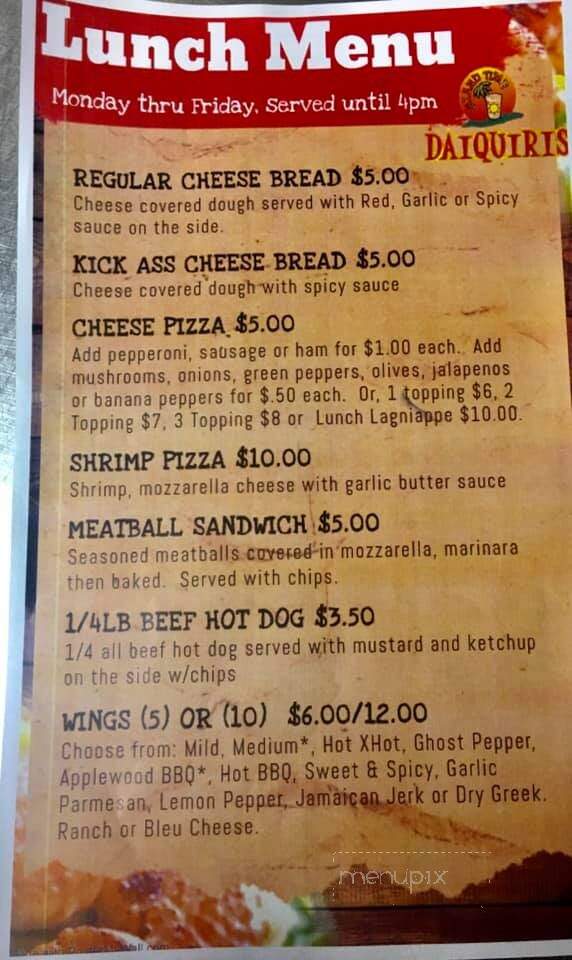 Island Time Daiquiris - Orange Beach, AL menu_pic