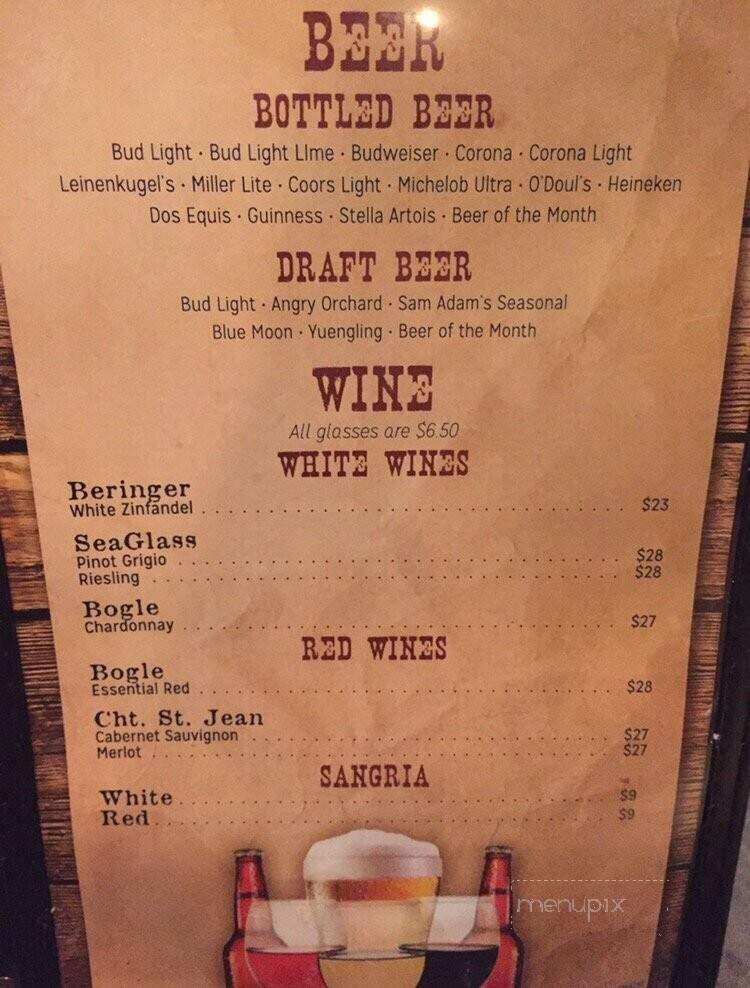 Rooster's Restaurant & Bar - Myrtle Beach, SC menu_pic