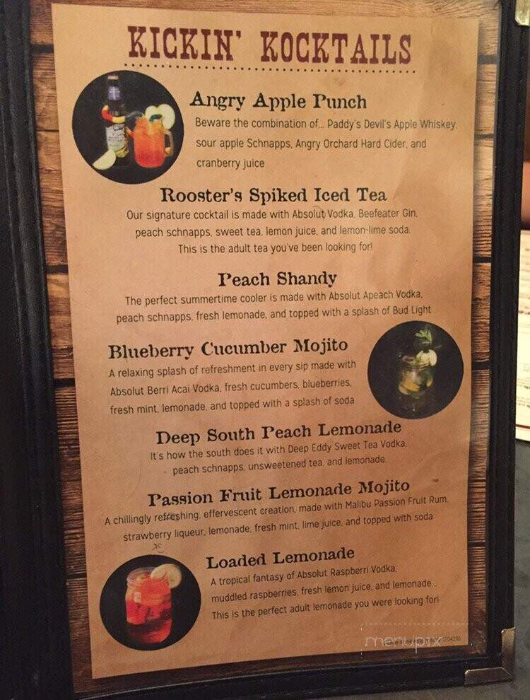 Rooster's Restaurant & Bar - Myrtle Beach, SC menu_pic