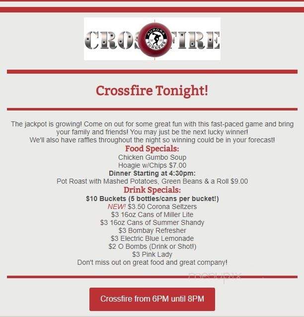 Aurora Turner Club - Aurora, IL menu_pic
