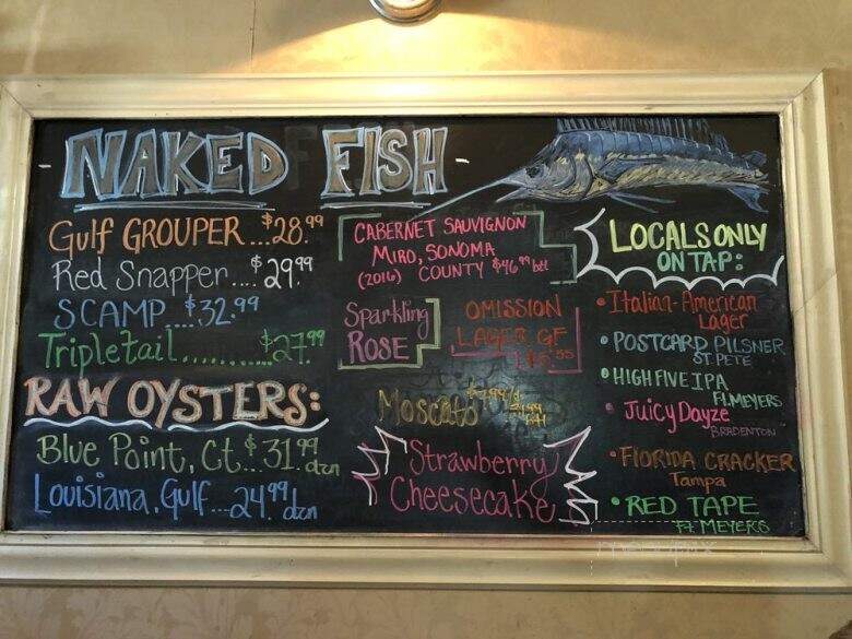 Owen's Fish Camp - Sarasota, FL menu_pic