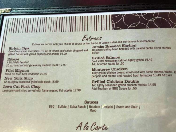 Maverick's Steakhouse - Litchfield, IL menu_pic