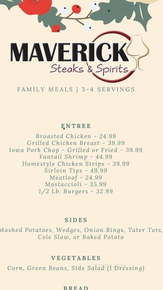 Maverick's Steakhouse - Litchfield, IL menu_pic