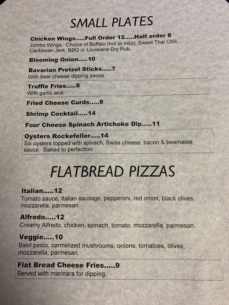 Rhinelander Cafe & Pub - Rhinelander, WI menu_pic