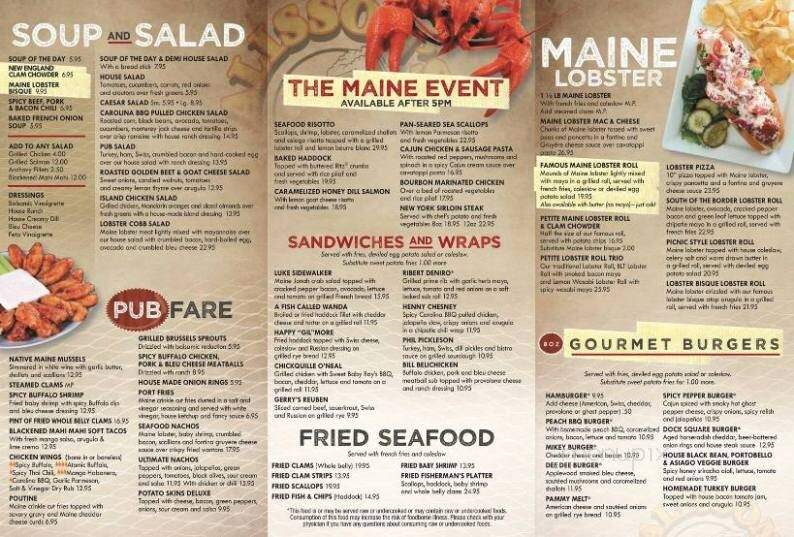 Alisson's Restaurant - Kennebunkport, ME menu_pic