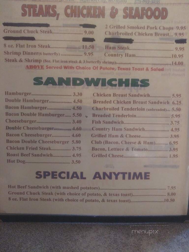 Dudley's - Jefferson City, MO menu_pic