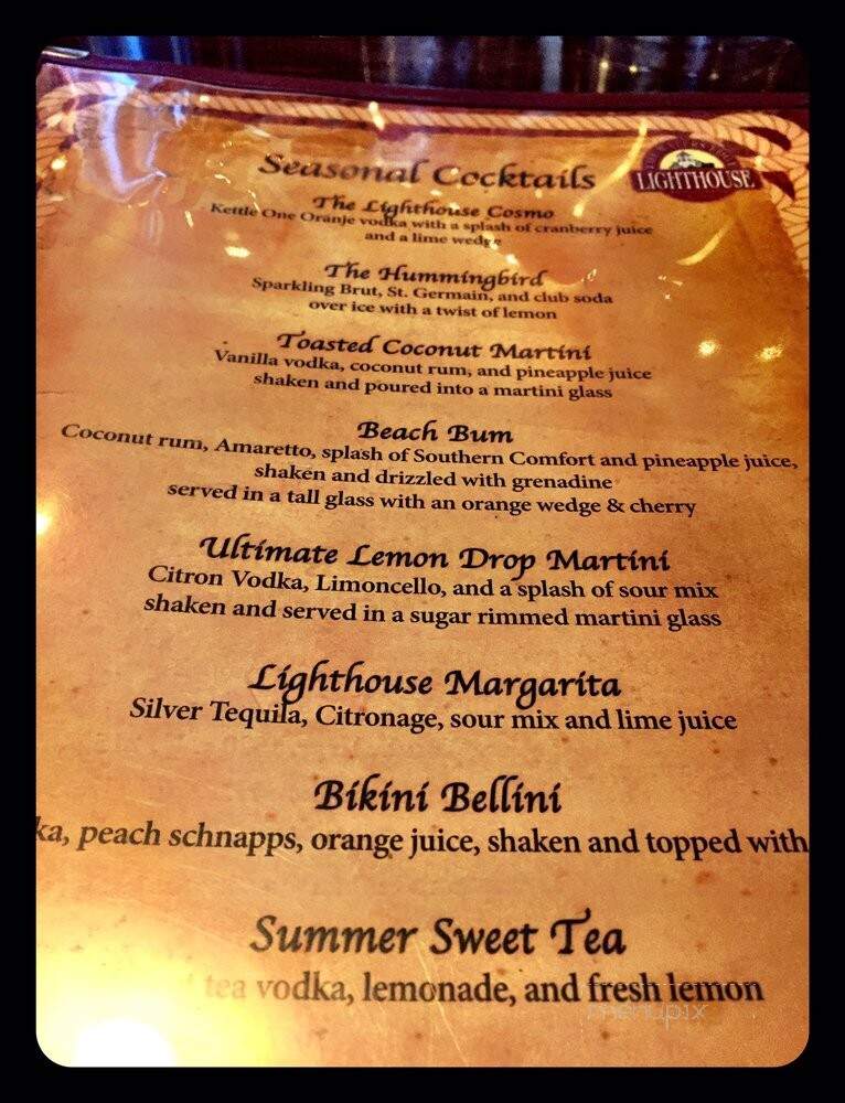 Waters Edge Lighthouse - Scotia, NY menu_pic