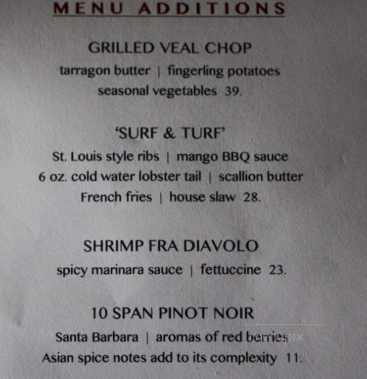 Ludwigs Inn & Oyster Bar - Glenmoore, PA menu_pic