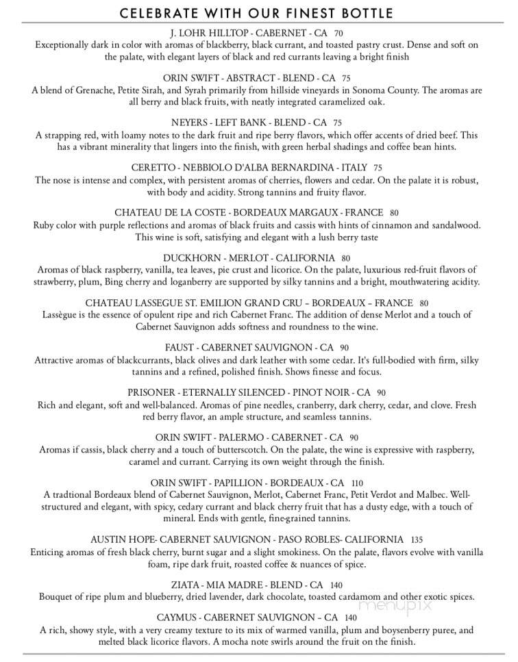 Tavern - Abingdon, VA menu_pic