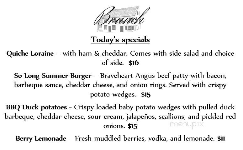 Tavern - Abingdon, VA menu_pic