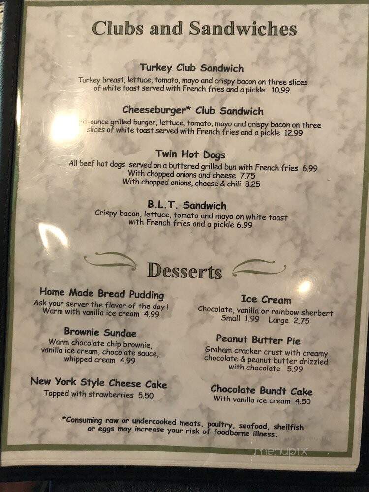 Farrell's Restaurant - Portland, CT menu_pic
