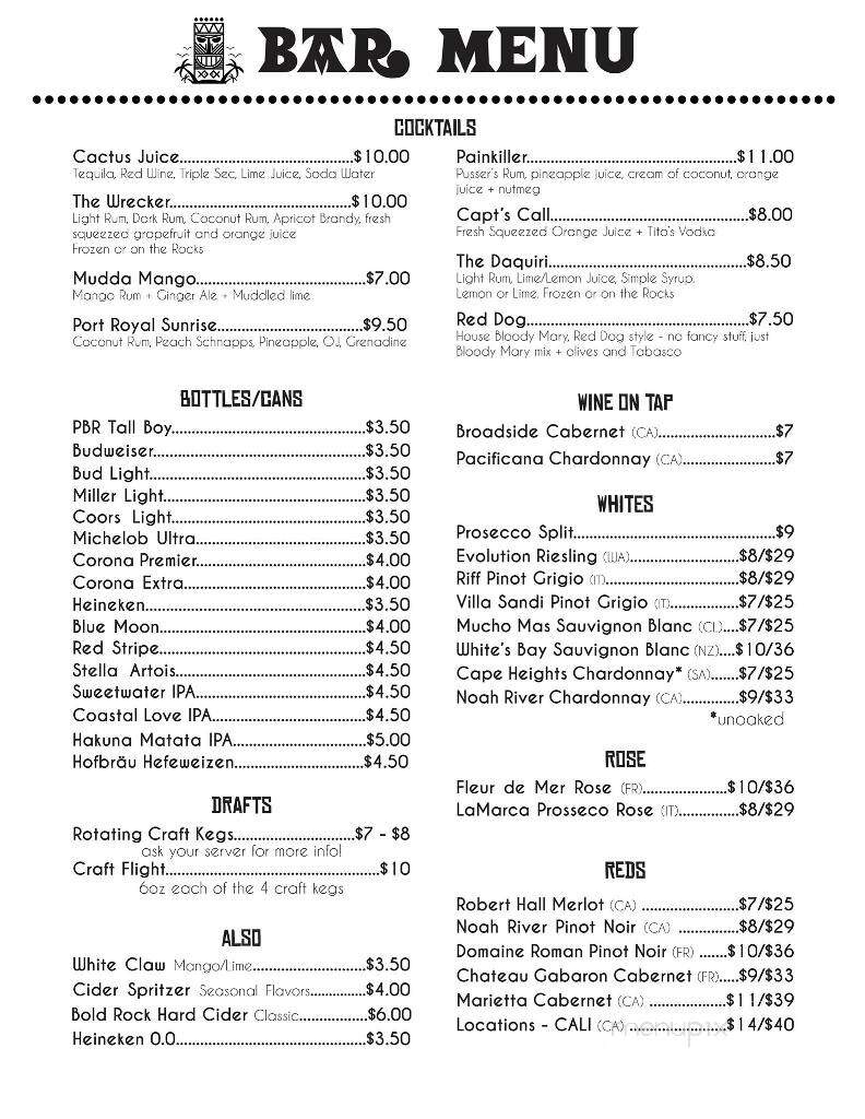 Marker 244 - Port Royal, SC menu_pic