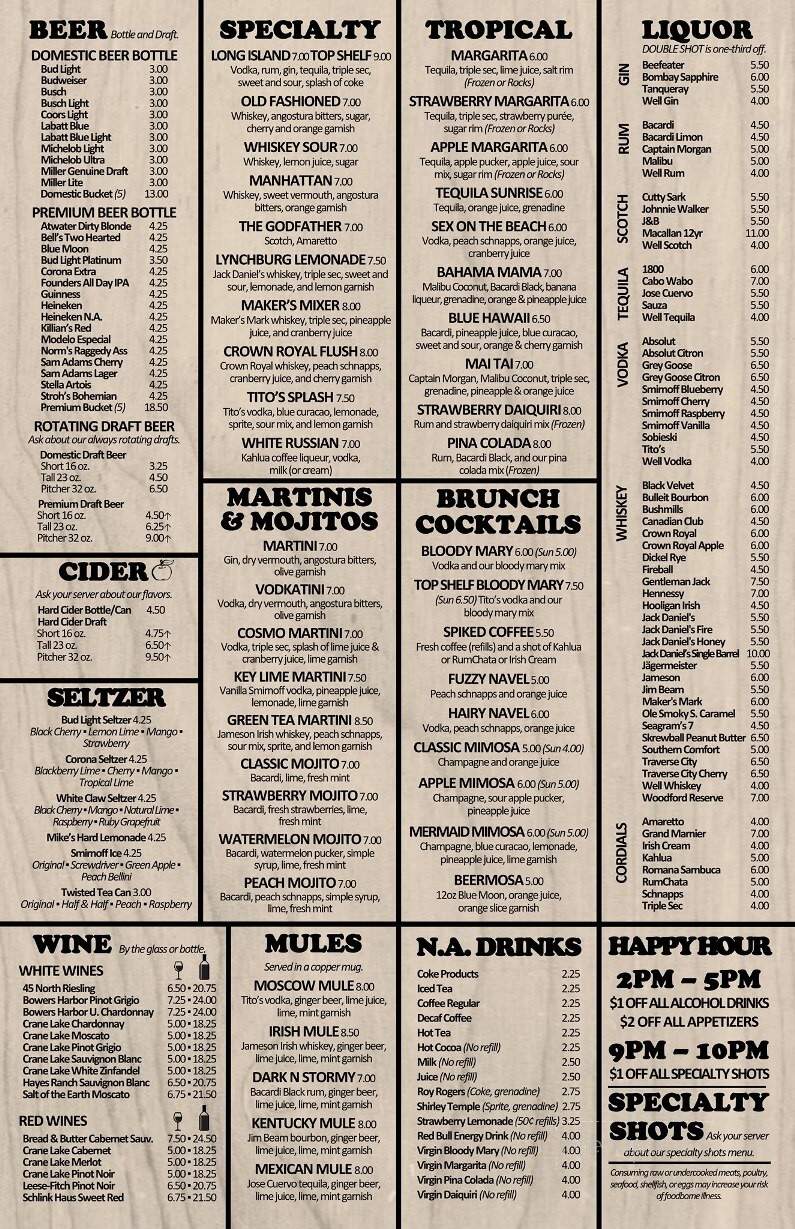 Stevo's Bar & Grill Banquet Facility - Imlay City, MI menu_pic