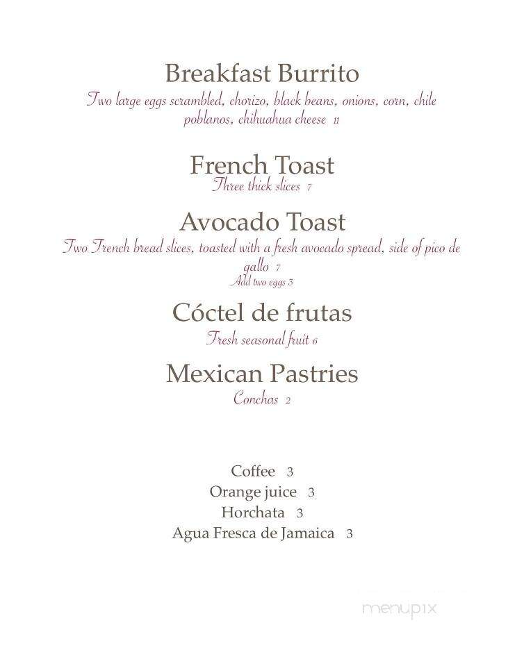 Maya Cocina Mexicana - Livonia, MI menu_pic