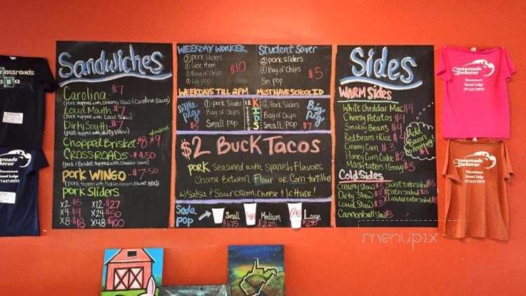 Crossroads Barbeque - Grand Ledge, MI menu_pic