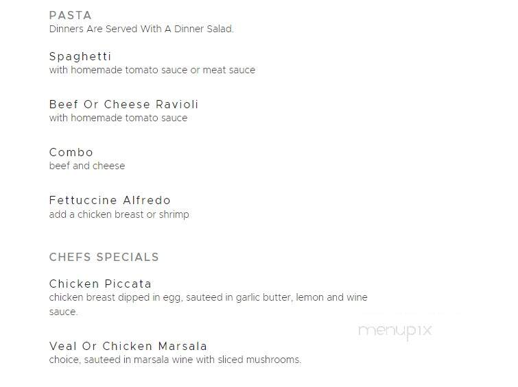 Rib Cage Restaurant & Lounge - Maumee, OH menu_pic