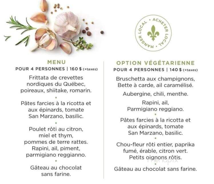 Natalino Restaurant - Dorval, QC menu_pic