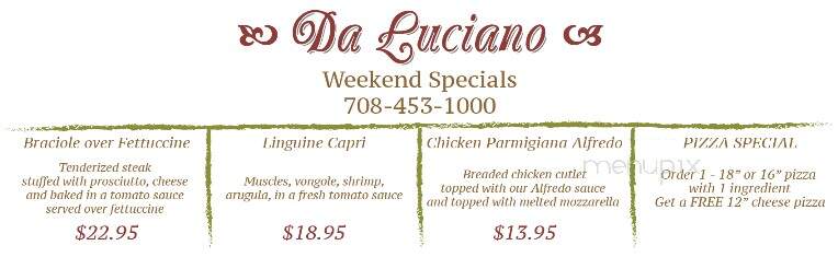 Da Luciano Pizza Pasta & Cater - River Grove, IL