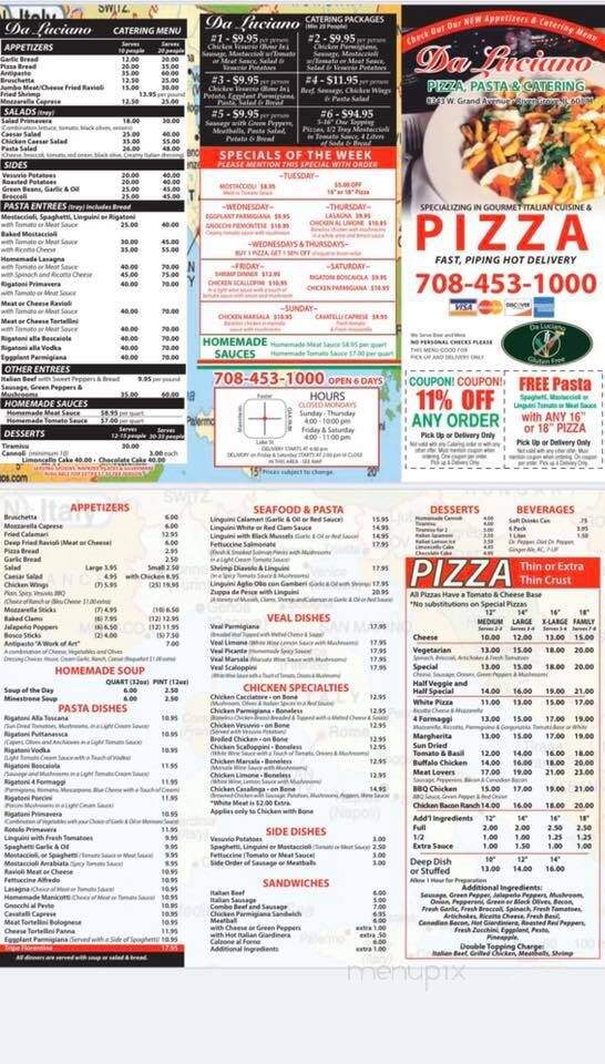 Da Luciano Pizza Pasta & Cater - River Grove, IL