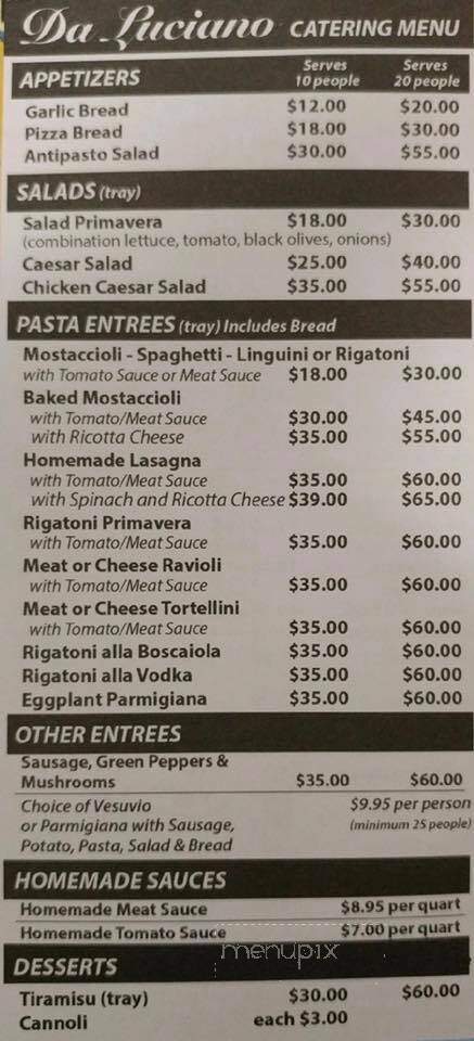 Da Luciano Pizza Pasta & Cater - River Grove, IL