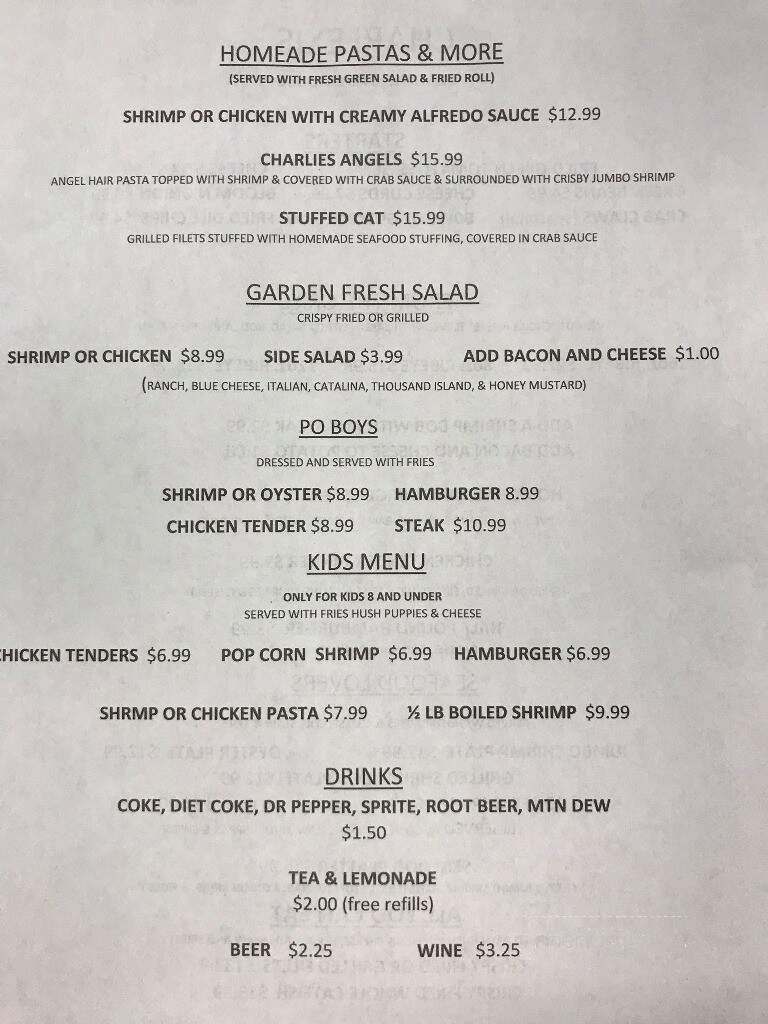 Charlexis Fish & Steak - Richton, MS menu_pic